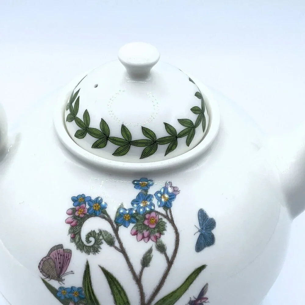 Portmeirion Botanic Garden Individual Teapot Cup Tea for One Set Porcelain 12oz